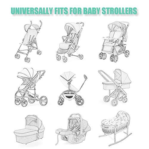  [아마존베스트]Small homeware 2 Pack Baby Mosquito Net for Strollers Carriers Car Seats Cradles, Portable Durable & Long Lasting...