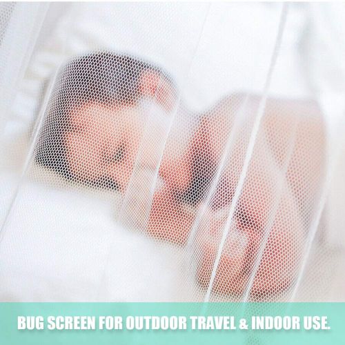  [아마존베스트]Small homeware 2 Pack Baby Mosquito Net for Strollers Carriers Car Seats Cradles, Portable Durable & Long Lasting...