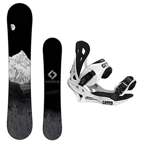  System 2019 MTN Snowboard with Summit Bindings Mens Snowboard Package…