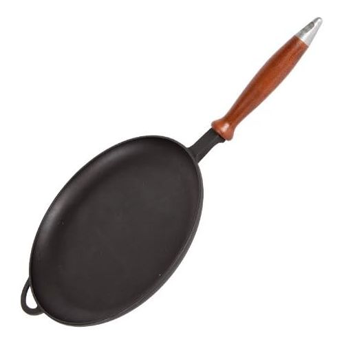  Syton Crepespfanne Bratpfanne fuer Pfannkuchen aus Gusseisen mit abnehmbaren Holzgriff блинница (24 cm)