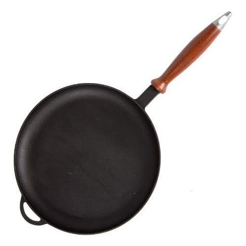  Syton Crepespfanne Bratpfanne fuer Pfannkuchen aus Gusseisen mit abnehmbaren Holzgriff блинница (24 cm)