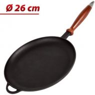 [아마존베스트]Syton Crepespfanne, Bratpfanne fuer Pfannkuchen aus Gusseisen, ohne Deckel, 26 cm.