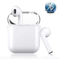 Szjsl Bluetooth headset, wireless earbuds in-ear sweat-proof HD microphone noise reduction, can be used in gym, gym, cycling or running, suitable for all mobile phones, such as ios and A