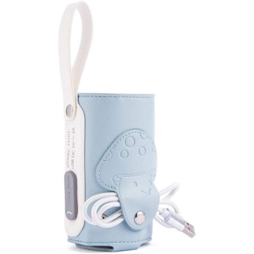  szseven Babyflaschenwarmer USB wiederaufladbare Universal Heizungsabdeckung Lade Kinder Isolierung Kinder Milchflasche Flasche Pu-Leder deckt lebensmittelflasche heizung