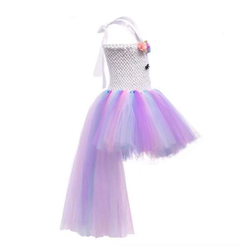  Szytypyl Baby Girl Unicorn Costume Pageant 3D Flower Princess Party Tutu Dress with Wings