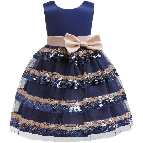  Szytypyl Kids Girls Princess Dresses Sequins Party Prom Costume Girl Tutu Wedding Evening Dress