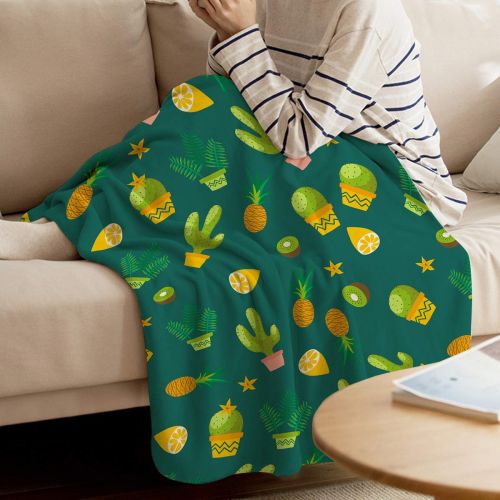  T&H Home Fuzzy Weighted Blanket Day and Night Colorful Owl Warm Flannel Throw Blanket for Baby Girls Boys Adult Home Office Sofa Chair Cars 50x80