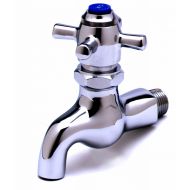 T&S Brass B-0708 Sill Faucet, Self-Closing, 1/2-Inch Npt Male Inlet, 3-7/8-Inch Wall To Center Of Spout