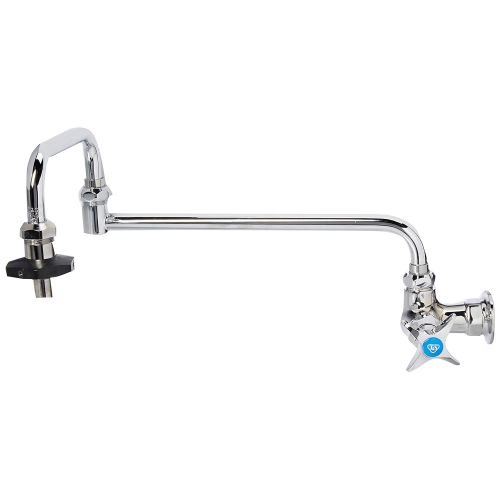  T&S Brass B-0592 Wall Mount Single Control Insulated On-Off Control Pot Filler with 18-Inch Double Joint Nozzle