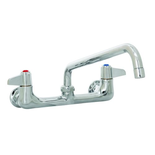  T&S Brass 5F-8WLX08 Wall Mount Faucet with 8-Inch Centers and 8-Inch Swing Nozzle