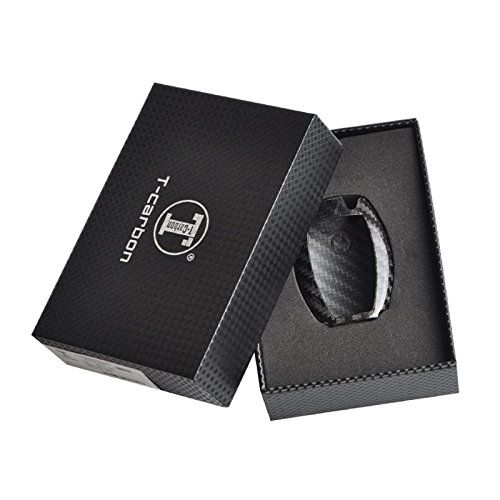  T Carbon T-Carbon Luxury Geniune Carbon Fiber Remote Key Chain 3k Highlight Polish Keyless Protection Case Cover for Mercedes-Benz S Class, SLS AMG,SLR Class