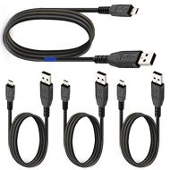 T POWER 4 x pcs Compatible with Micro USB to USB Cable Compatible with Asus EEE MeMO Pad Smart, LG Google Nexus, Samsung Galaxy 3 Transformer T100 Tablet PC Tab JBL & More Data Syn