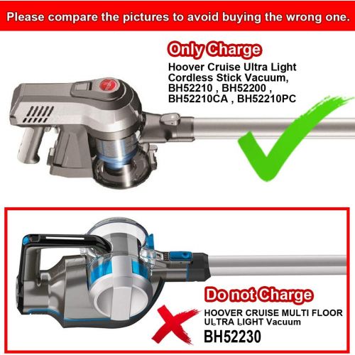  T POWER Charger Compatible for Hoover Cruise Ultra Light Cordless Stick Vacuum, BH52210, BH52200, BH52210CA, BH52210PC Ac Dc Adapter Power Supply