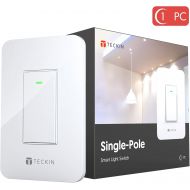 [아마존핫딜][아마존 핫딜] T TECKIN Smart Wi-Fi Light Switch Single-Pole TECKIN Smart Wall switch,Voice Control,Remote Control,Work with Alexa,Google home and IFTTT,Schedule and Timer,Easy Installation,No Hub Require