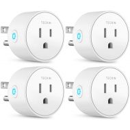 [아마존핫딜][아마존 핫딜] T TECKIN Smart Plug Works with Alexa Google Assistant IFTTT for Voice Control, Teckin Mini Smart Outlet Wifi plug with Timer Function, No Hub Required, White FCC ETL Certified (smart plug)