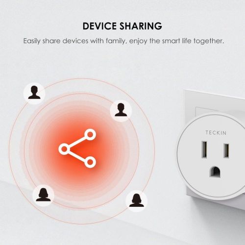  [아마존핫딜][아마존 핫딜] T TECKIN Smart Plug Works with Alexa Google Assistant IFTTT for Voice Control, Teckin Mini Smart Outlet Wifi plug with Timer Function, No Hub Required, White FCC ETL Certified (smart plug)