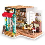 T Tocas ROBOTIME Dollhouses DIY Kit Miniature with Light Build Toy Wooden Gifts for Adults Kids Teens (Cathys Flower House)