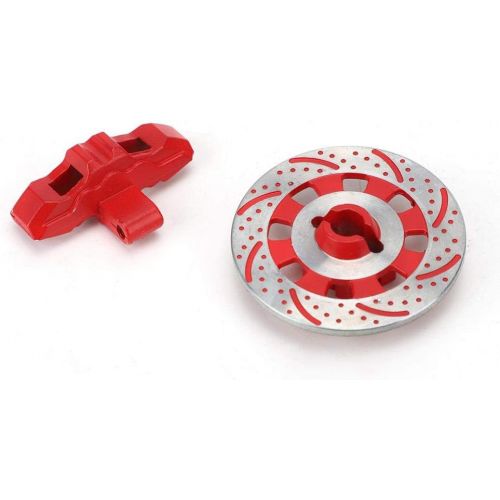  T Best RC Brake Disc, 1:7 Scale Remoted Control Aluminum Alloy Wheel Brake Disc Drift Model RC Car Decor Accessories for Unlimited Desert Racer UDR 1/7 RC Car(Red)