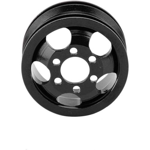  T best 4Pcs RC Wheel Hubs, Aluminium Alloy 1:16 Scale Remote Control Car Wheel Hub with Short Adapter RC Vehicle Part Accessory for WPL 1/16 RC Car(Black)