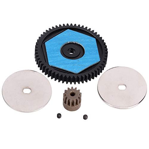  T best RC Car Spur Gear, Metal 56T Spur Gear and 12T Motor Gear RC Replacement Spare Upgrade Parts Accessories for Axial SCX10 RC Car Model