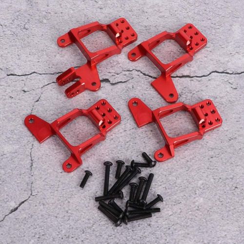  T best Shock Towers Mount, 4Pcs Aluminum Alloy Adjustable Remote Control Crawler Front Rear Shock Towers Mount RC Car Spare Upgrade Parts Fit for RC Car Model