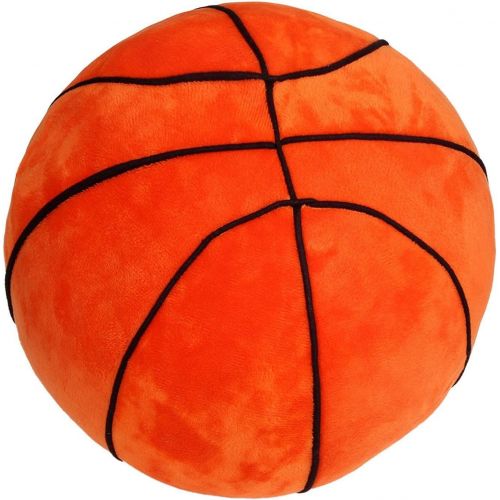  [아마존베스트]T Play Plush Basketball Pillow Fluffy Stuffed Basketball Plush Toy Soft Stuffed Basketball Plush Pillows Durable Sport Basketballs Plush Toys Gift for Kids Boy Child Baby Room 9 L