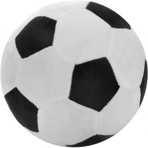  [아마존베스트]T PLAY Plush Soccer Balls Fluffy Stuffed Soccer Ball Plush Pillow Soft Plush Soccer Ball Pillow Durable Soccer Ball Stuffed Toy Stuff Soccerball Gift for Kids Boy Baby 8 L X 8 W X