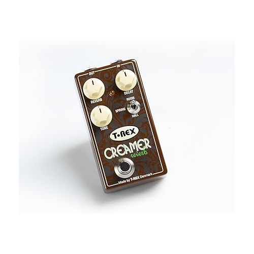  T-Rex Engineering CREAMER Reverb Guitar Effects Pedal Provides Room, Spring, and Hall Reverb with Tone Control (10092)