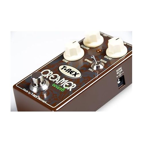  T-Rex Engineering CREAMER Reverb Guitar Effects Pedal Provides Room, Spring, and Hall Reverb with Tone Control (10092)