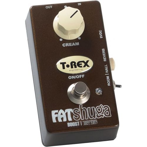  T-Rex Engineering FAT-SHUGA Reverb Guitar Effects Pedal with Overdrive/Boost Functionality (10178)