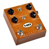 T-Rex Engineering REPLICA Digital Delay Guitar Effects Pedal with Active Tap Tempo, Subdivision and Brown Controls as well as Echo, Repeat, Tempo and Level Knobs for Precision Fine