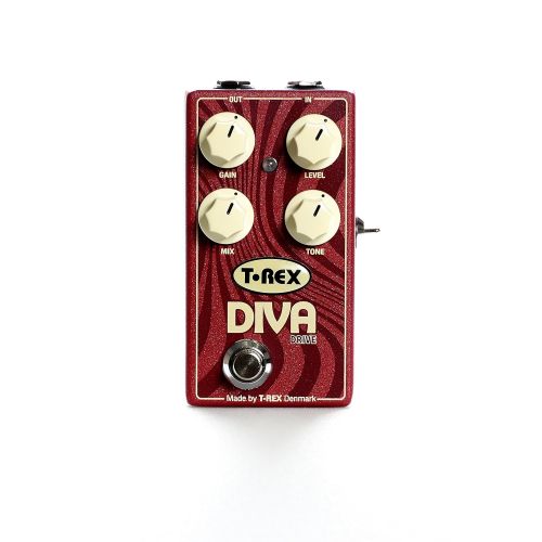  T-Rex Engineering DIVA-DRIVE Overdrive Guitar Effects Pedal with 3-Way Bass Boost (10089)