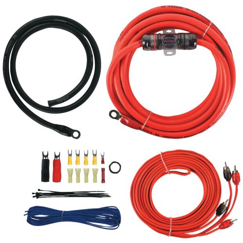  T-Spec T-SPEC V6-RAK4 v6 SERIES Amp Installation Kit with RCA Cables (4 Gauge) Accessories Electronics