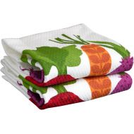 T-fal Textiles Double Sided Print Woven Cotton Kitchen Dish Towel Set, 2-pack, 16