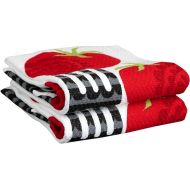 T-fal Woven Weave Dish Kitchen Towel Set, 2-Pack, White