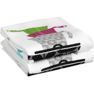 T-fal Textiles Double Sided Print Woven Cotton Kitchen Dish Towel Set, 2-pack, 16