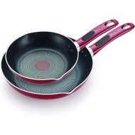 T-fal B039S264 Excite ProGlide Nonstick Thermo-Spot Heat Indicator Dishwasher Oven Safe 8 Inch and 10.5 Inch Fry Pan Cookware Set, 2-Piece, Rio Red