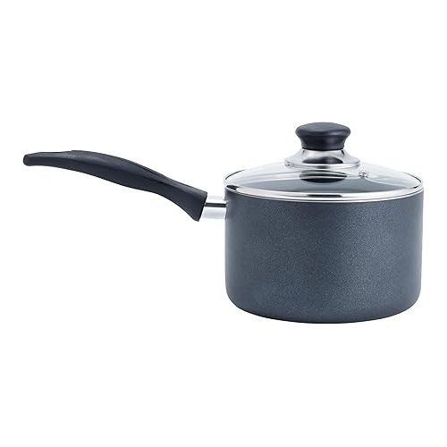 테팔 T-fal Specialty Nonstick Handy Pot with Glass Lid 3 Quart, Oven Safe 350F, Multipurpose Sauce Pan, Small Cooking Pot, Stay-Cool Handle, Cookware, Kitchen, Pots and Pans, Dishwasher Safe Black