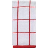 T-fal Textiles 10148 100-Percent Cotton Parquet Kitchen Dish Towel, Red, Check-Single
