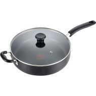 Specialty Nonstick Saute Pan with Glass Lid 5 Quart Oven Safe 350F Cookware, Pots and Pans, Dishwasher Safe Black