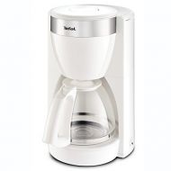 Tefal CM1801 Deflini Plus Glas-Kaffeemaschine mit Edelstahlelementen, 10-15 Tassen, 1000 W, weiss