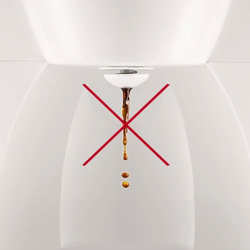 테팔 Tefal CM1801 Deflini Plus Glas-Kaffeemaschine mit Edelstahlelementen, 10-15 Tassen, 1000 W, weiss