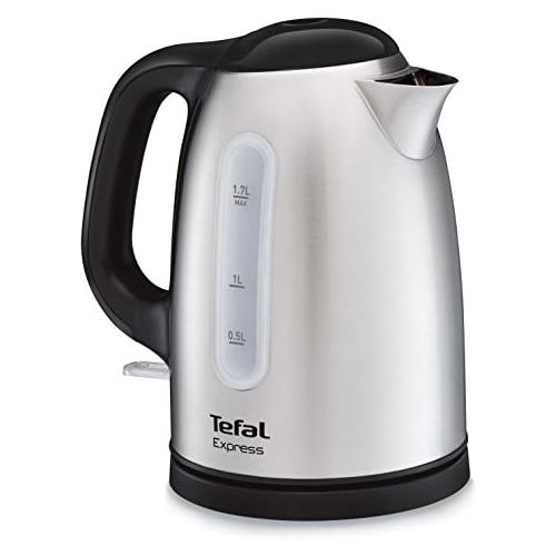 테팔 Tefal KI230D10 Wasserkocher Express, 1.7 Liters, Schwarz/Metall