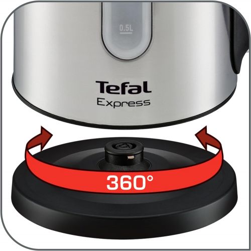 테팔 Tefal KI230D10 Wasserkocher Express, 1.7 Liters, Schwarz/Metall