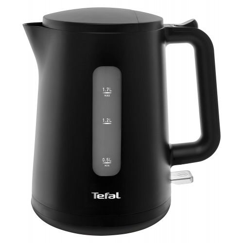 테팔 Tefal KO2008 Element Black Wasserkocher (2400 Watt, 1,7 l Wassertank) schwarz