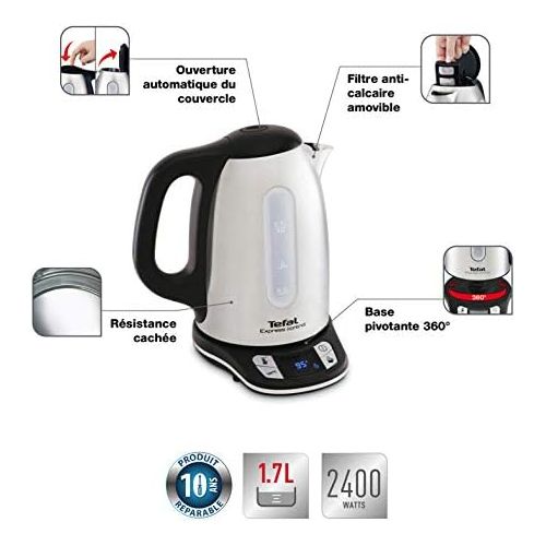 테팔 Tefal KI240D10 / KI240D Wasserkocher, Edelstahl, 1.7 liters, Metallic