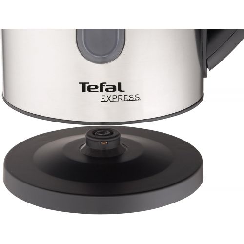 테팔 Tefal KI 170D Wasserkocher Edelstahl, 2400 Watt, 1.7 L, Anti-Kalkfilter, kabellos, edelstahl/schwarz