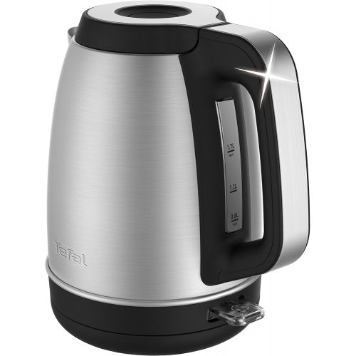 테팔 Tefal Element KI280D Wasserkocher, Edelstahl (1,7 Liter) schwarz