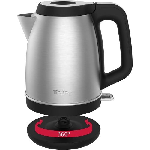 테팔 Tefal Element KI280D Wasserkocher, Edelstahl (1,7 Liter) schwarz