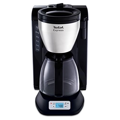 테팔 Tefal cm392811Kaffeemaschine Express programmierbarLCD-Display retro-eclaireKapazitat 10bis 15TassenSchwarz/Edelstahl